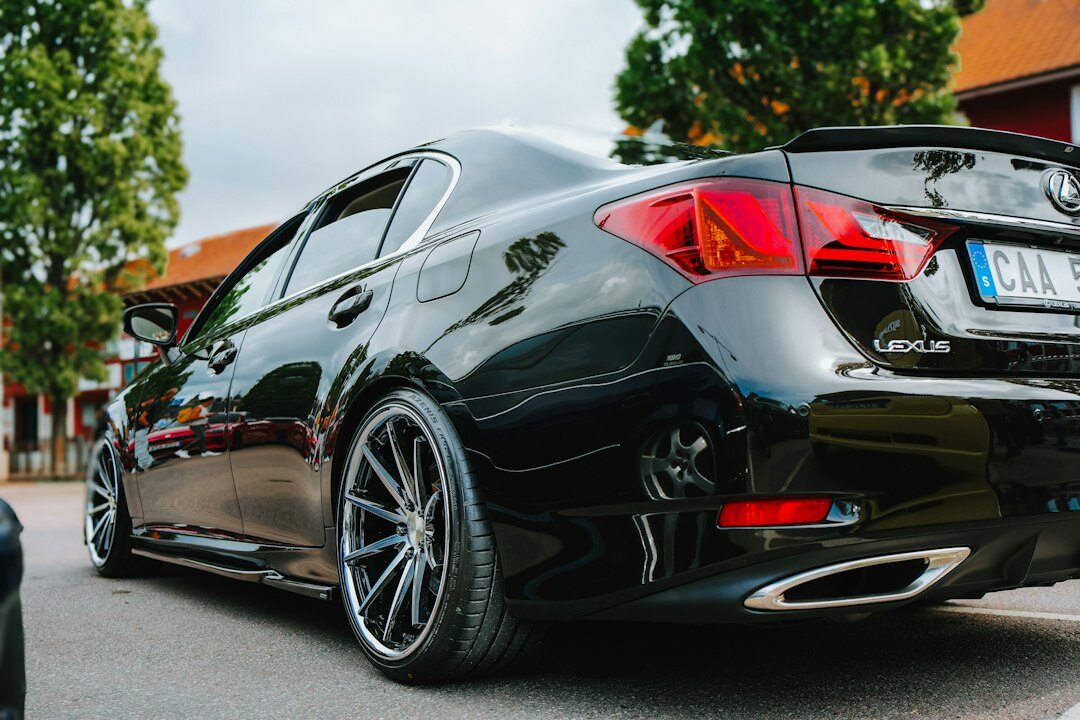 shiny luxury car exterior