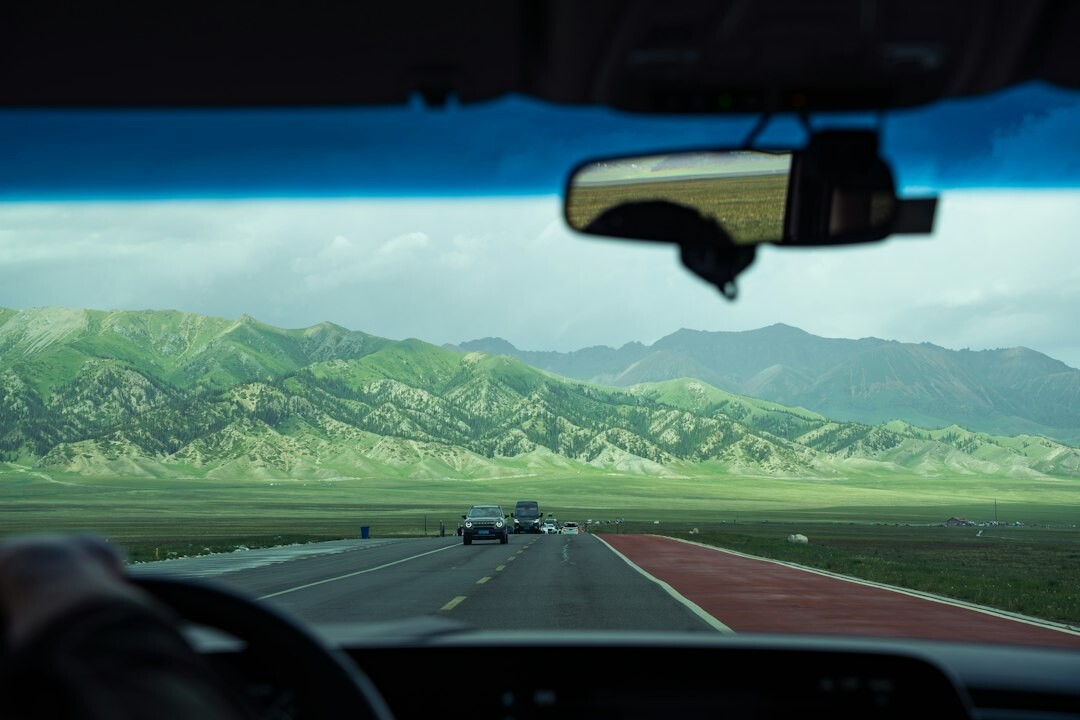 self driving car on highway